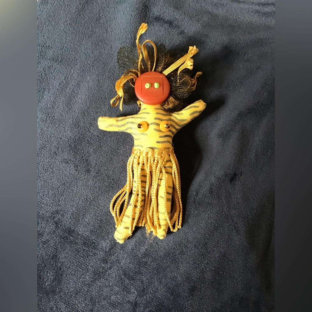 Vintage Voodoo doll pin